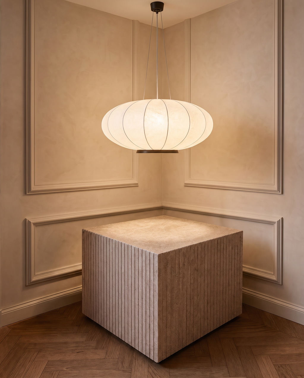 Paper Moon Large Hanging Shade in Bronze