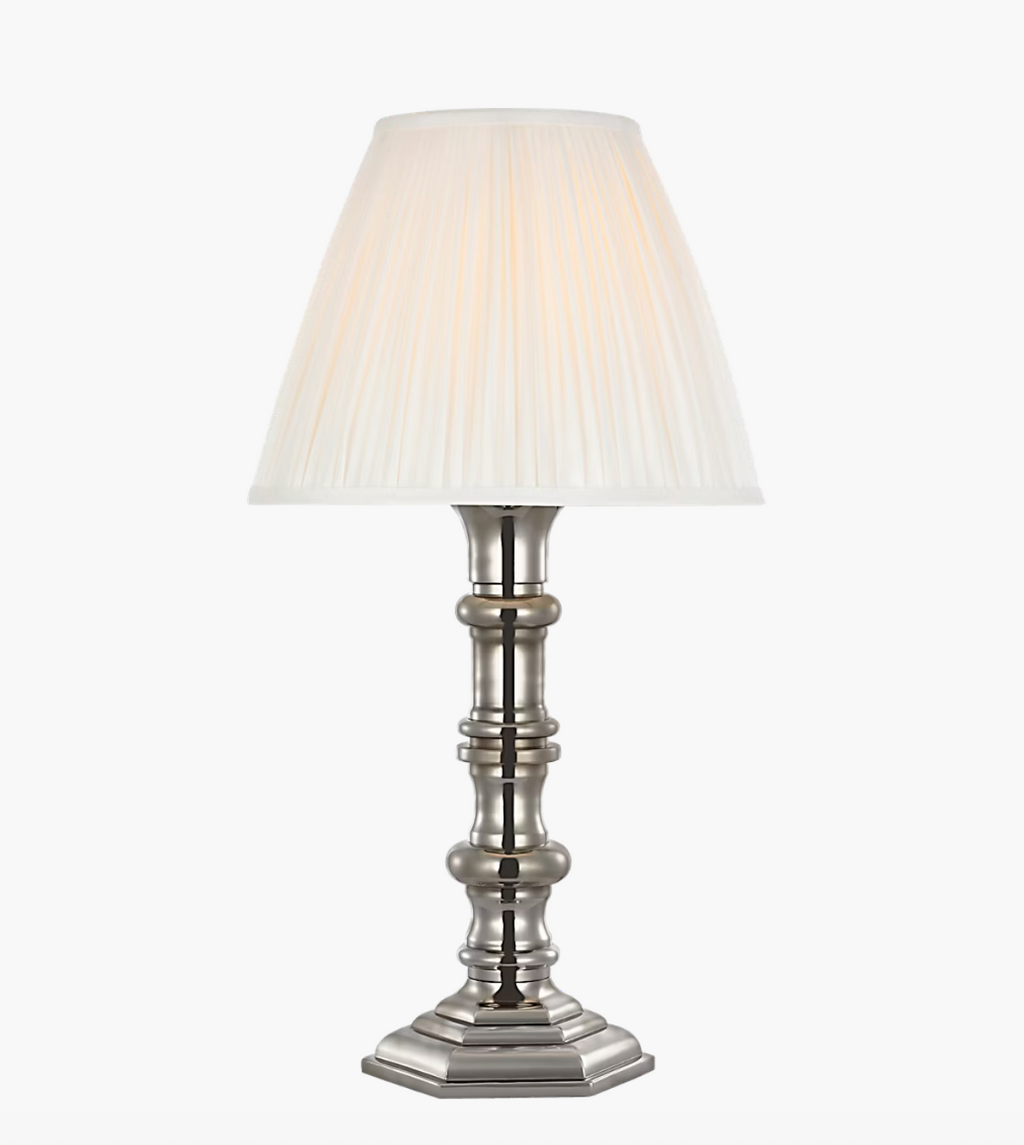 Thatcher 21" Cordless Table Lamp in Silver