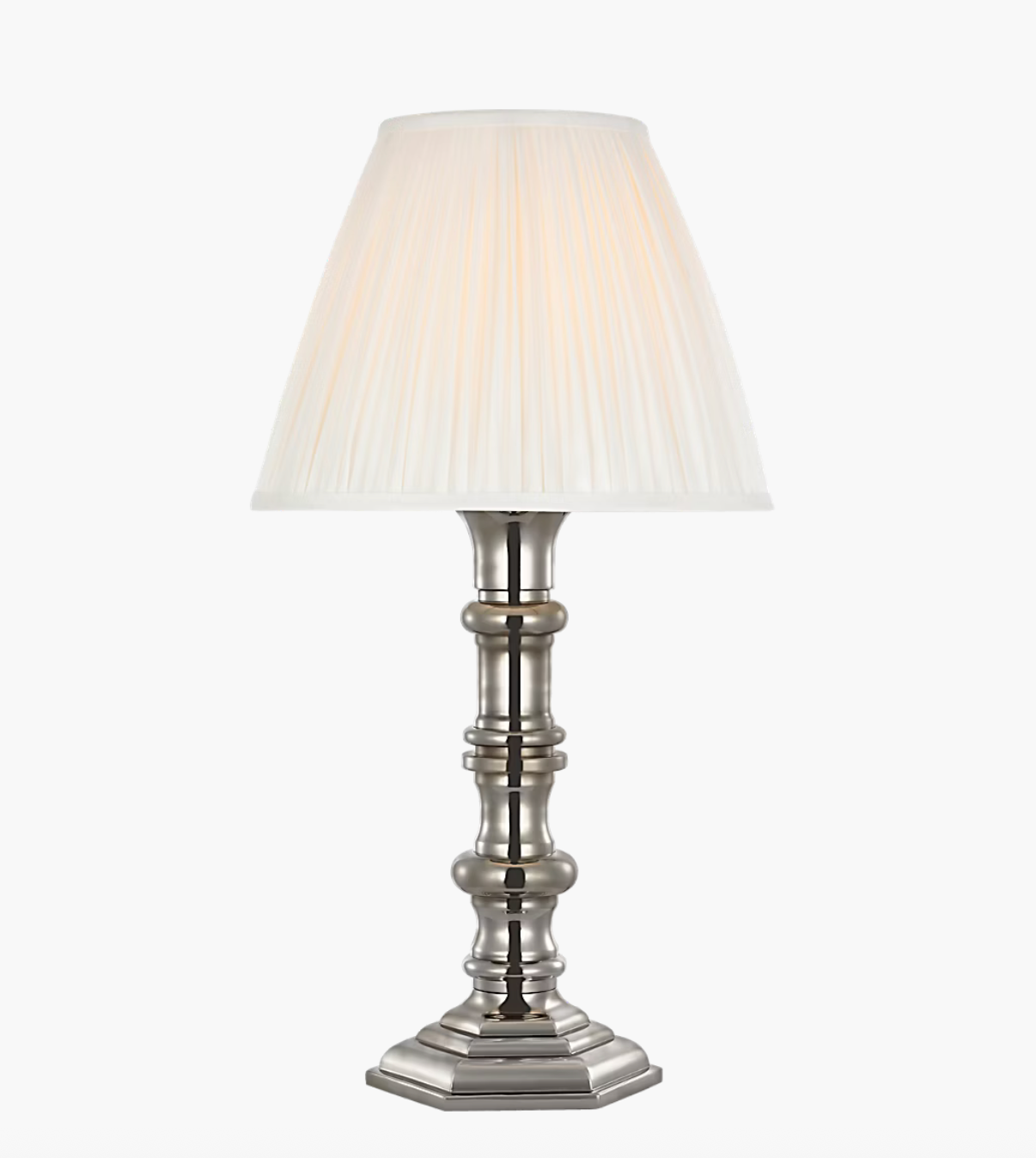 Thatcher 21" Cordless Table Lamp in Silver